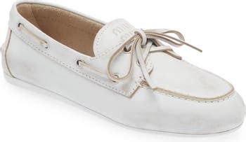 miu miu suede boat shoes|Women's Miu Miu Shoes .